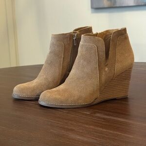 Women's Lucky Brand Suede Wedge Ankle Boots